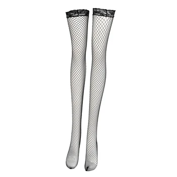 

Elegant Womens Gilrs Lace Top Sexy Fishnet Thigh High Stockings