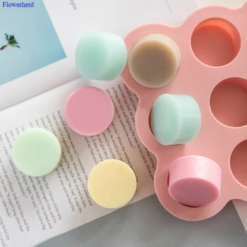 

9 Cavities Cylindrical Mold Handmade Soap Silicone Mold DIY Cake Chocolate Mold Silicone Liquid Crafts Cake Making Tools