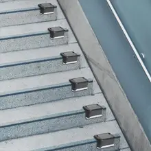 4 шт. светодиодный светильник на солнечной батарее s IP65 Водонепроницаемый Открытый садовый тропинка двор сад настенный светильник забор лампа пейзаж внутренний светильник