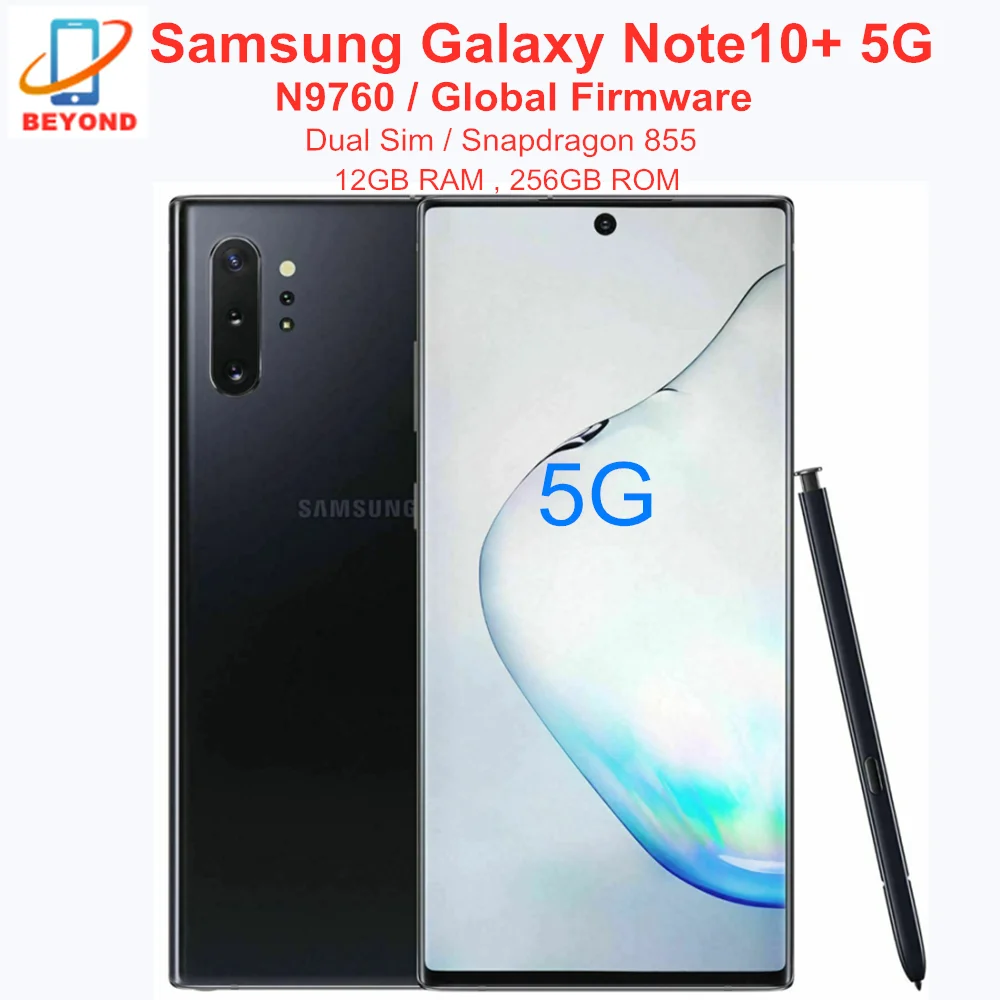 Samsung Galaxy Note10 Note10 plus 5g N9760 Dual Sim 256GB ROM 12GB 