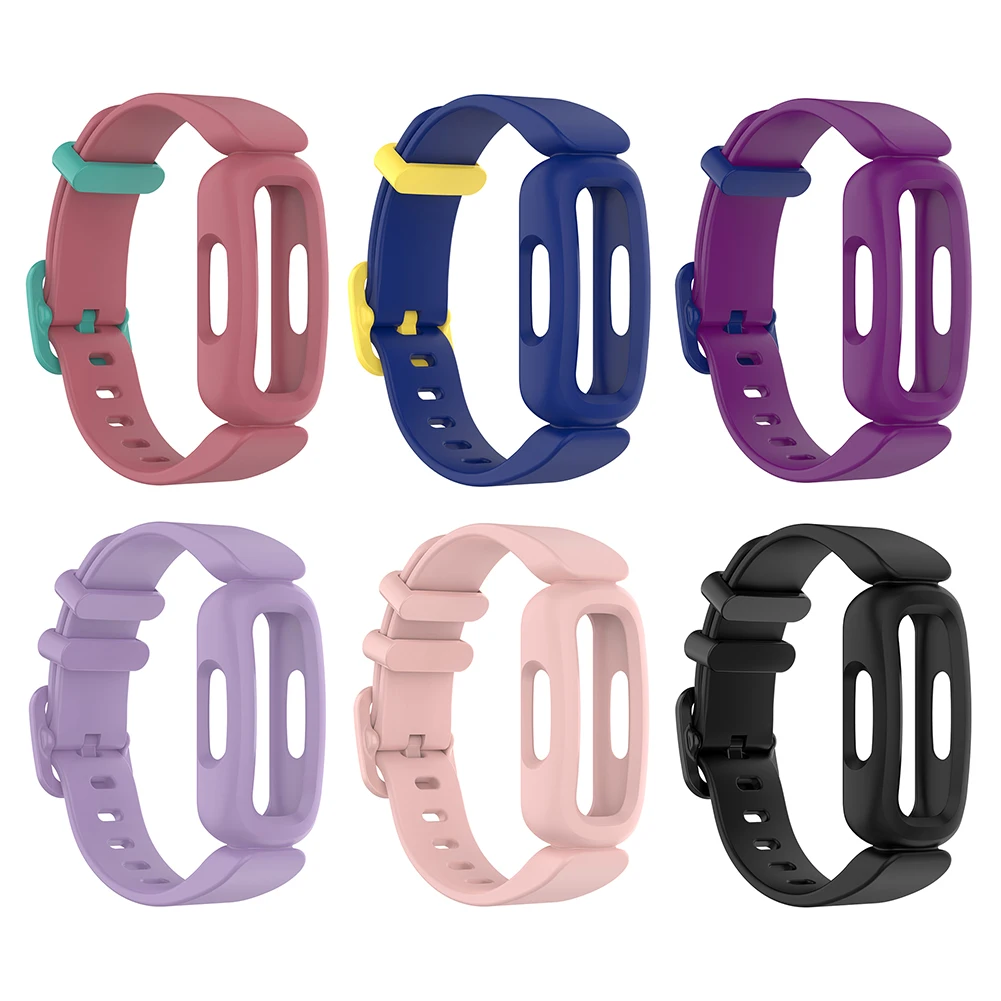 Сменный силиконовый цельный ремешок для наручных смарт-часов Fitbit Ace 3 Inspire |