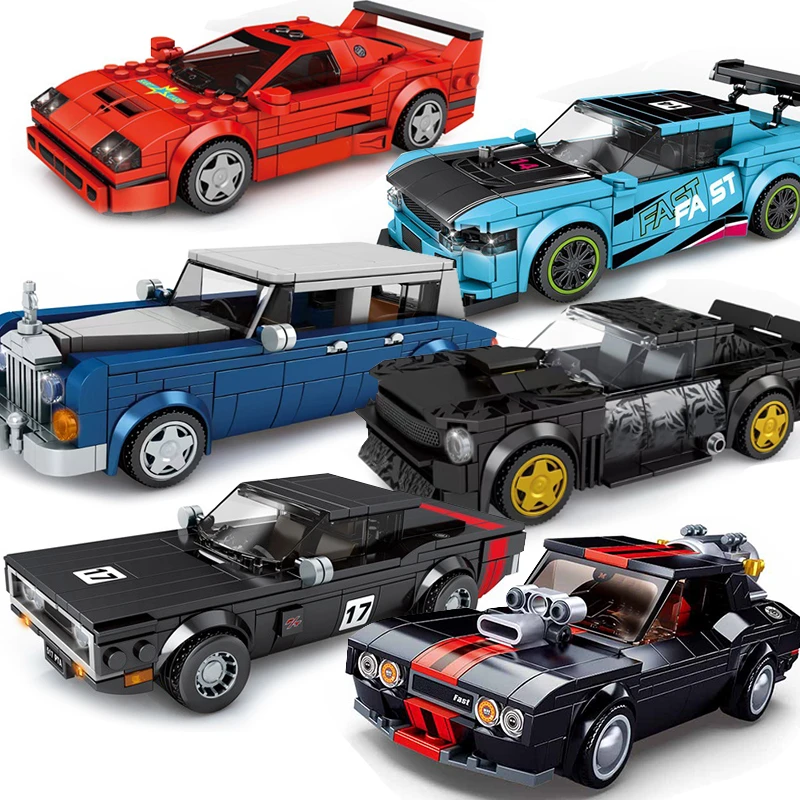 264pcs City Car Vehicle Model Building Blocks set Racing Car Toys Bricks Gifts 