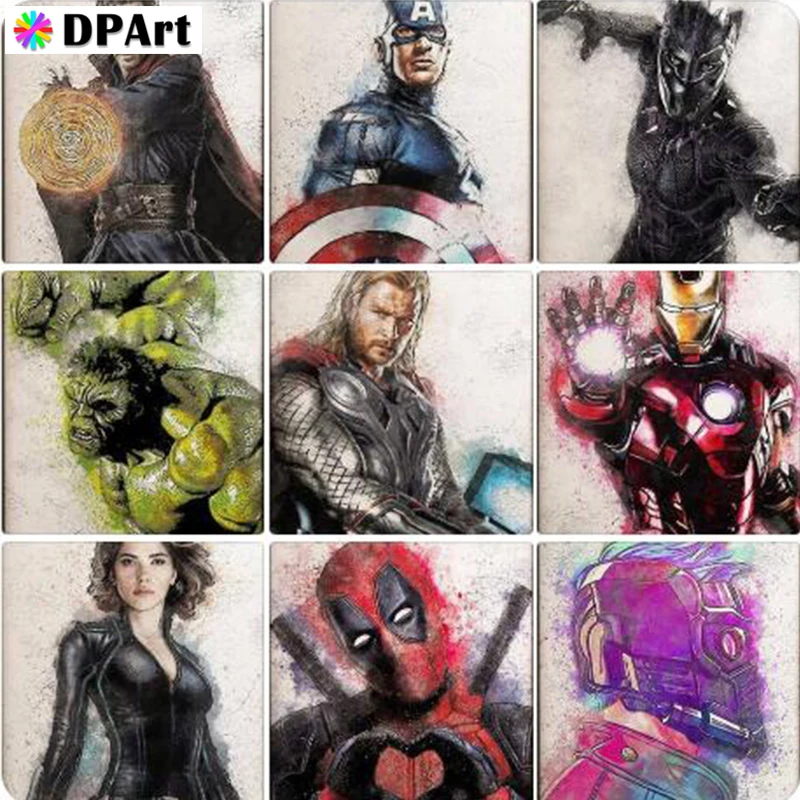 

Diamond Painting 5D Full Square/Round Drill Film Movie Characters 5D Daimond Embroidery Painting Cross Stitch Mosaic Pic M1234