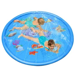 Tapis arroseur de plage pour enfants, jeu d'eau de jardin en plein air d'été, tapis de plage 