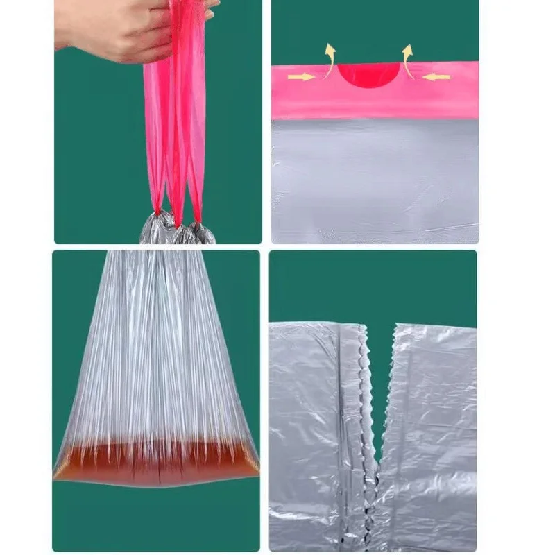 5roll 100pcs Mini Garbage Bag Household Thickened Small Desktop Garbage Can  Garbage Bags Disposable Trash Bags Kitchen Tools - Trash Bags - AliExpress