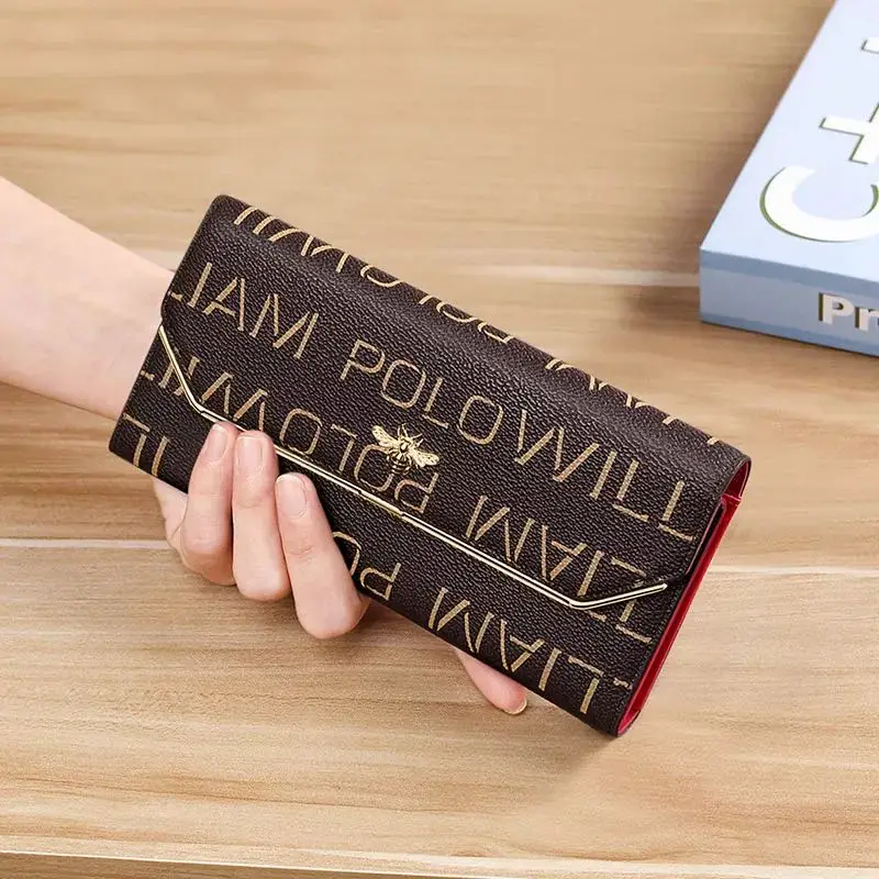 2020 new leather women's wallet long fashion three fold purse tassel Design Hand Purse small size large capacity women's purse 2020 new leather women's wallet long fashion three fold purse tassel Design Hand Purse small size large capacity women's purse