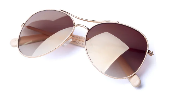 Women Sunglasses UV400 Gold Frame Vintage Eyewear Sadoun.com