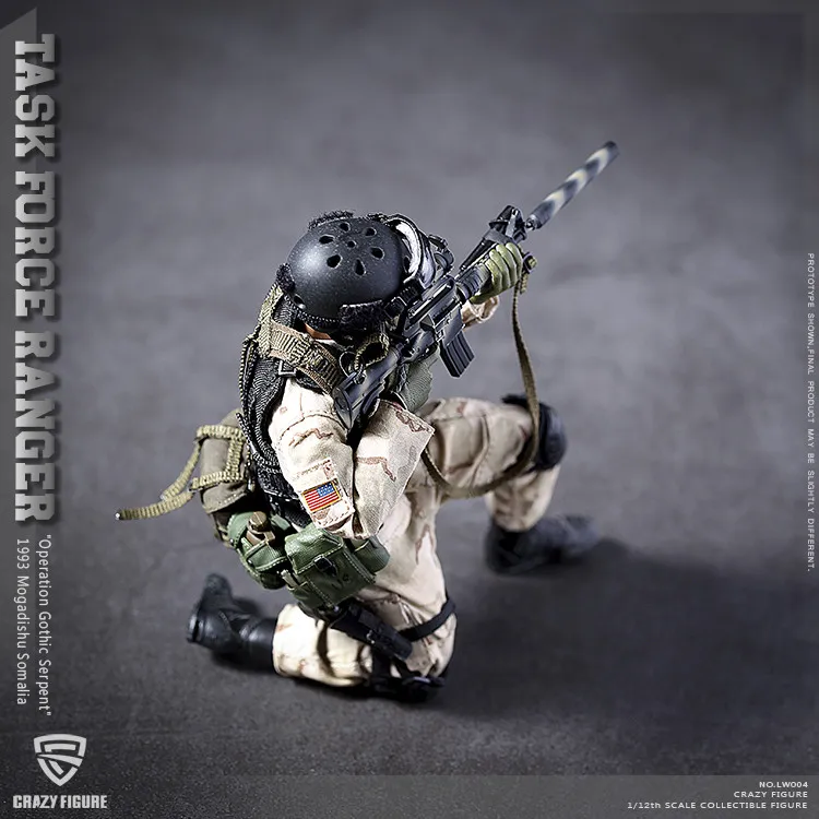 Crazy Figure 1/12 Военная игровая фигурка военного дельты США спецназ рейнджеры Task Force 1993 Мужская солдатская модельная коллекция
