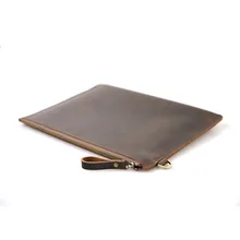 Crazy horse кожаная сумка-конверт в стиле ретро для мужчин, ручная работа, повседневные ультратонкие зажимы, Большая вместительная сумка для рук