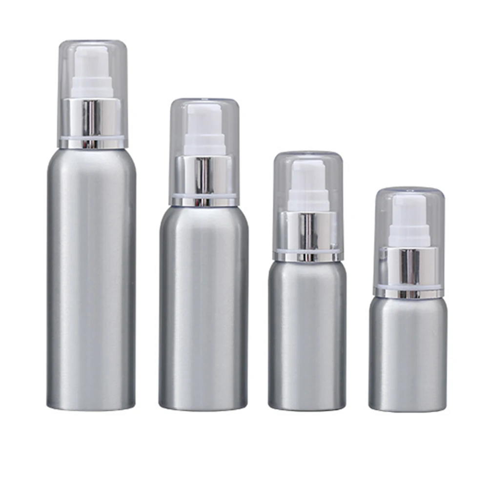 

30/50/100/120ml Aluminum Spray Bottle Refillable Perfume Portable Empty Container Travel Cosmetic Sprayer Atomizer Silver
