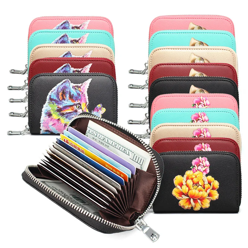 

Cute Card Holder South Korea Card Case Zipper Organ Card Bit More Wallet Women's Card Holder Purse "Driving Licence Case