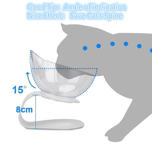 Non-Slip Double Cat Bowl Pet Water Food Feed Dog Bowls Pet Bowl With Inclination Stand Cats Feeder Feeding Bowl Kitten Supplies 3