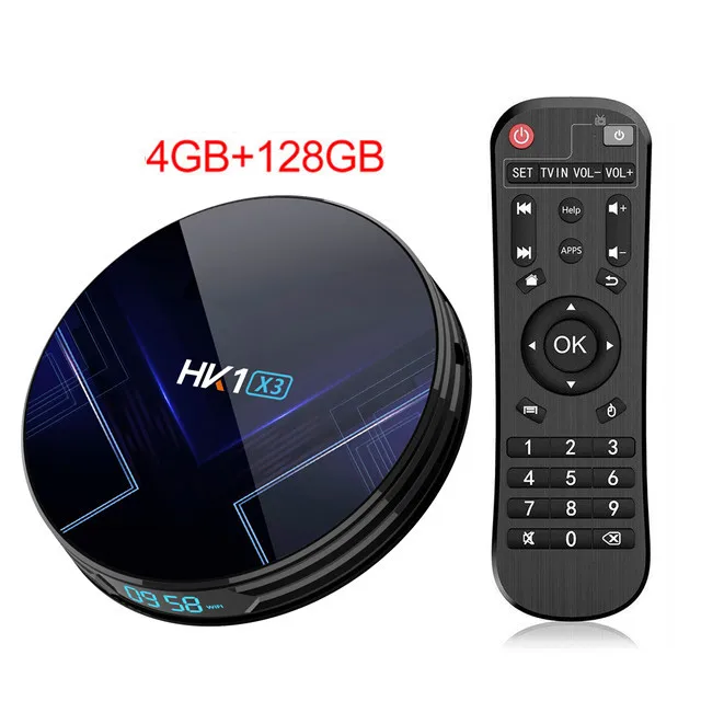 HK1 X3 ТВ приставка Android 9,0 Amlogic S905X3 Смарт ТВ приставка 4 Гб 128 Гб 64 ГБ 32 ГБ 1000 м LAN H.265 8K youtube Netflix HK1 MAX приставка - Цвет: 4G 128G