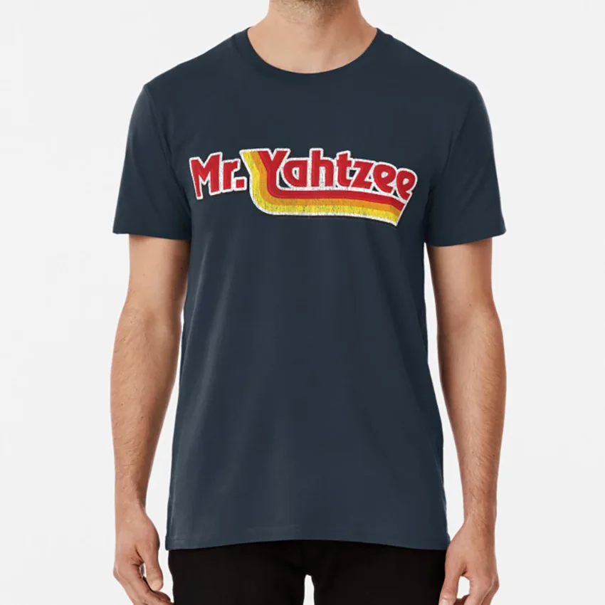 Mr. Yahtzee T Shirt Yahtzee Game Mr Gamer Play Retro Distressed Classic Player Funny