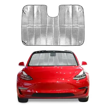 

For Tesla Model 3 Window Sunshade Sun Shade Visor Windshield Cover Front Rear Car Anti Snow Ice UV Protected