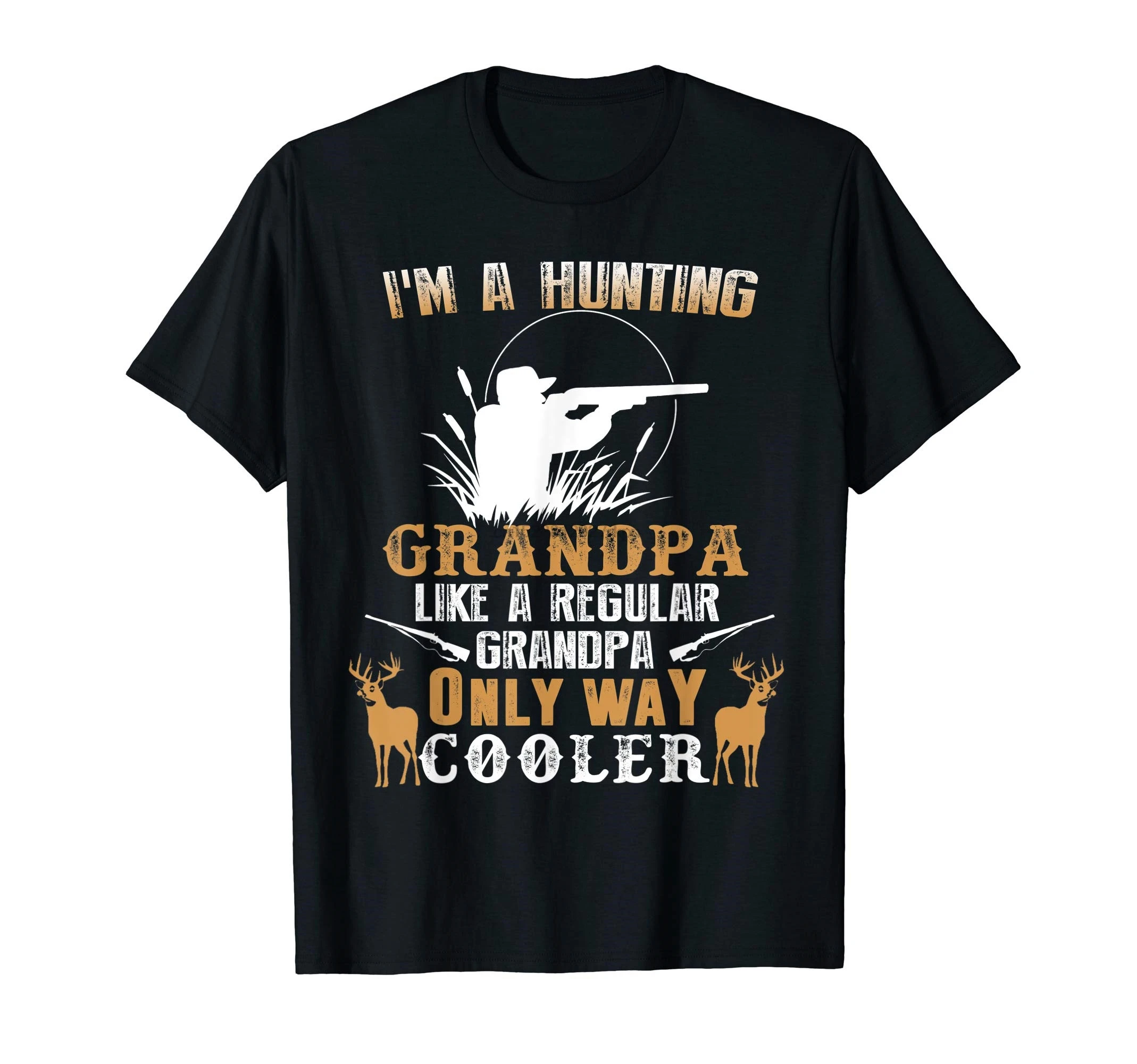 Футболка с надписью I'm a Hunting Daddy Винтажная футболка оленем и дедушкой Папой| |