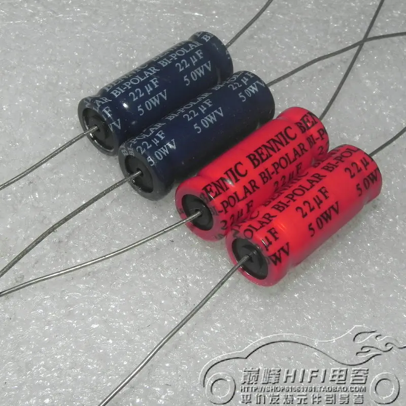 Condensateur électrolytique axial audio BP, BENIC 50V, 33uf, 45uf, 47uf, 68uf, 80uf, 100uf, 150uf, 220uf, 300uf, 330uf, 400uf, 450uf, 1 pièce