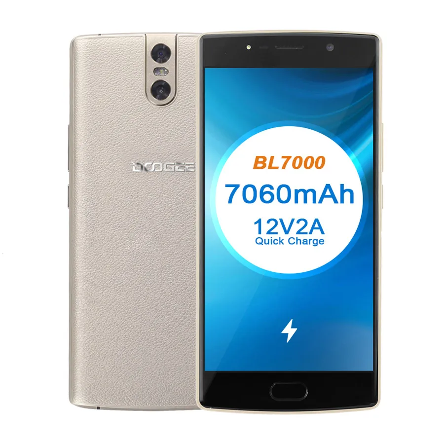  DOOGEE BL7000 7060mAh 12V2A Quick Charge 5.5'' FHD MTK6750T Octa Core 4GB RAM 64GB ROM Smartphone D