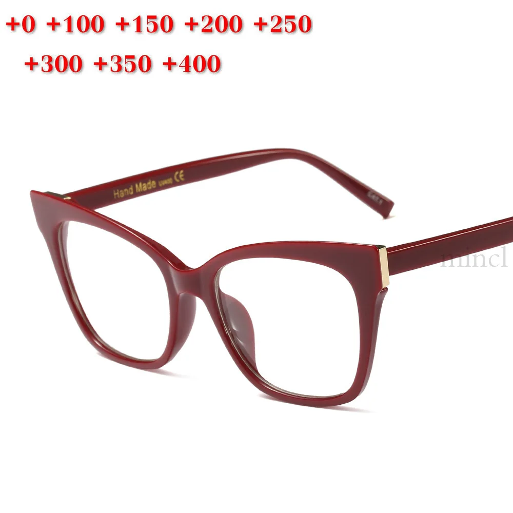 Cat Fashion Blue Light Blocking Progressive Reading Glasses Multi-focus Optical Graduation Diopter Progressive Glasses NX