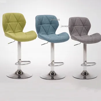 

Adjustable Swivel Chair New Bar Stools Simple Bar Chair Swivel Chair Creative Lifting High Stool Home Fashion Beauty Bar Stool