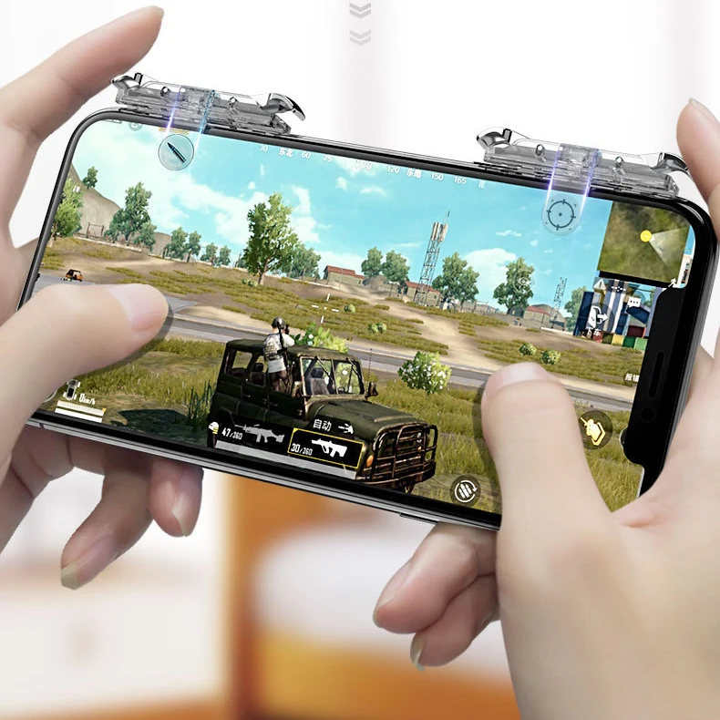 Прозрачный для мобильного триггера PUBG, игра для телефона, геймпад, кнопка огня, ключ, мобильные игры, шутер для смартфона, контроллер
