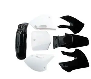 TDPRO Для BBR KLX110 KX полные комплекты обтекателей мотоцикл Грязь велосипед корпус пластик крыло 110cc 125cc 140cc 150cc грязь питбайк 7 шт - Цвет: 4 Black 3 White