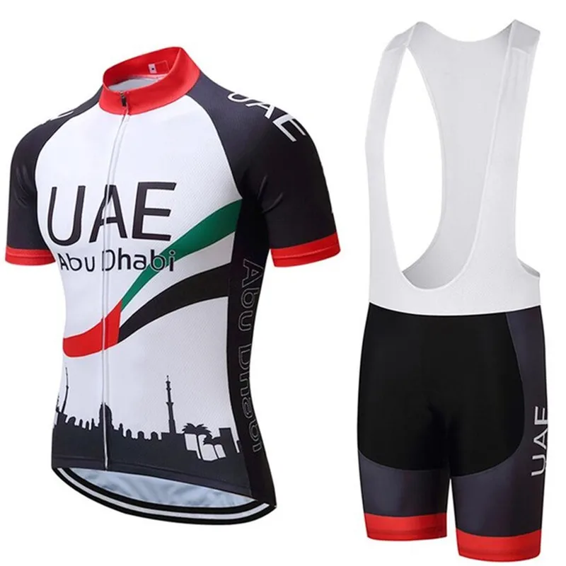 New 2020 UAE Bike Team T-Shirt 19D Gel Pad Shorts Set for Men Quick-Dry Professional Jersey Bib Clothes | Спорт и развлечения