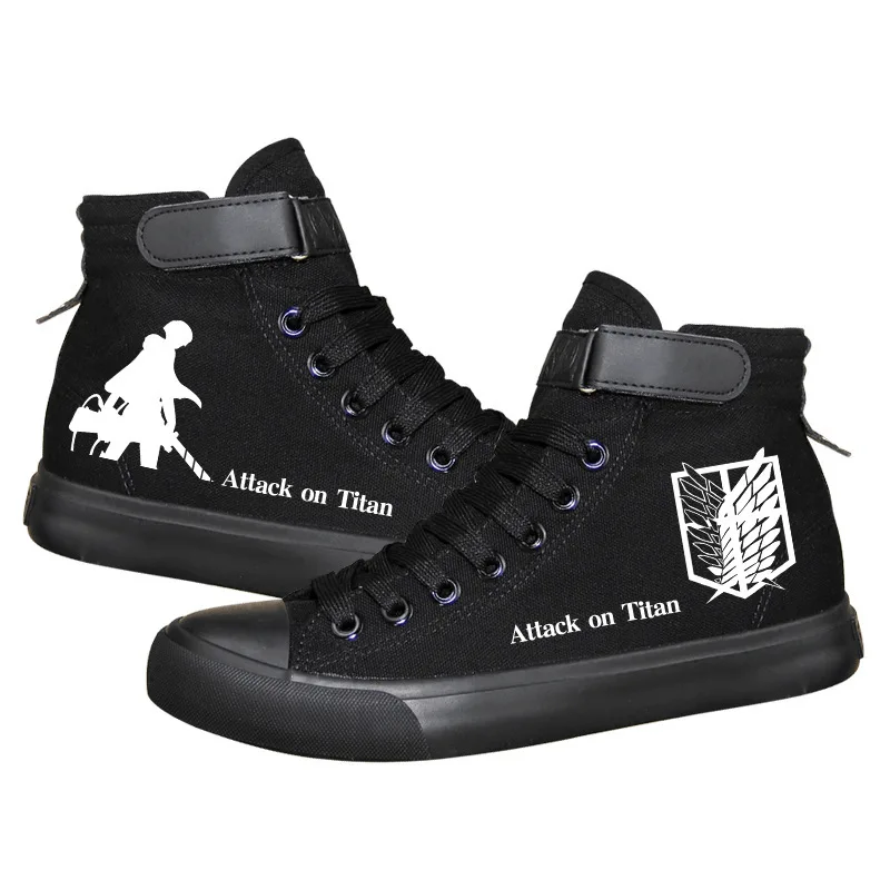 Telacos Attack on Titan Shingeki No Kyojin Cosplay Shoes Canvas Shoes Sneakers 4 Choices 