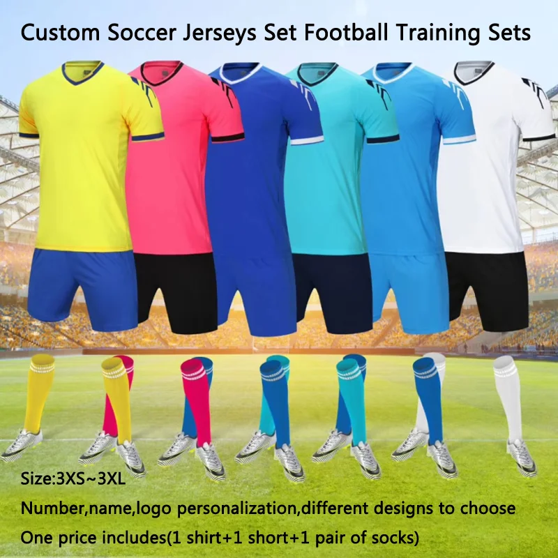 Soccer Jerseys Soccer Wholesale Cheap Custom Soccer Jerseys Set Football Training Set Uniforms
