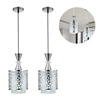 

Nordic Chandelier Hall Bar Counter Dining Room Ceiling Lamp Concise Style LED Light Single-Head Not Including Bulb (White)