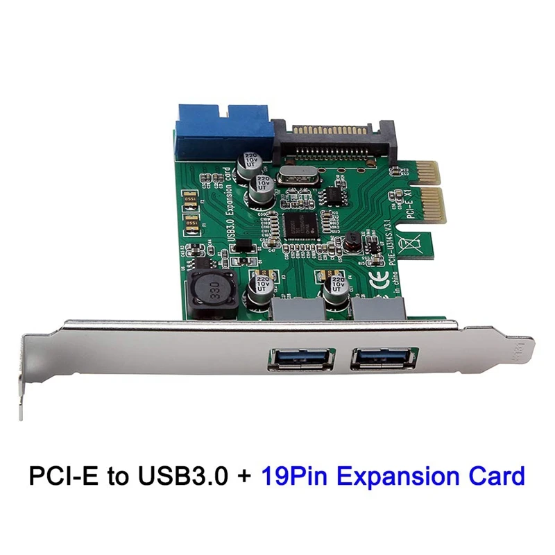 Pci-E к Usb 3,0 высокое Скорость карты расширения 19-Pin разъем Pci Express адаптер конвертер карты для настольных ПК