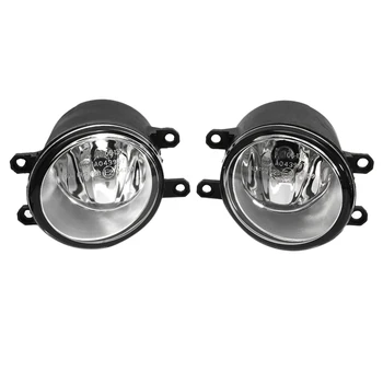 

2Pcs Car Front Bumper Left/Right Fog Light Bulb + 2 Grille Cover Switch For Toyota Corolla 2008 2009 2010