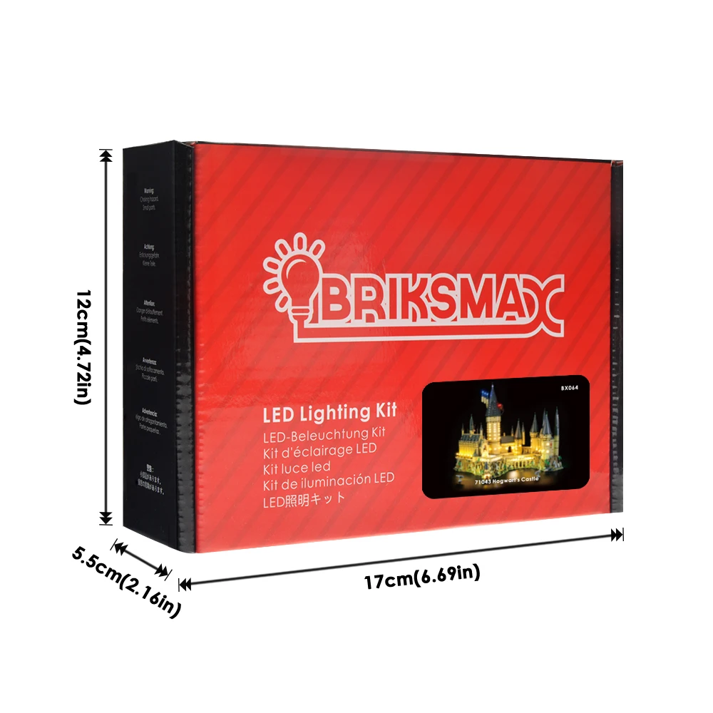 BriksMax светодиодный светильник, набор для замка хогварта, игрушки, светильник, набор, совместимый с 71043 16030(не включает модель - Цвет: Briksmax Light Set