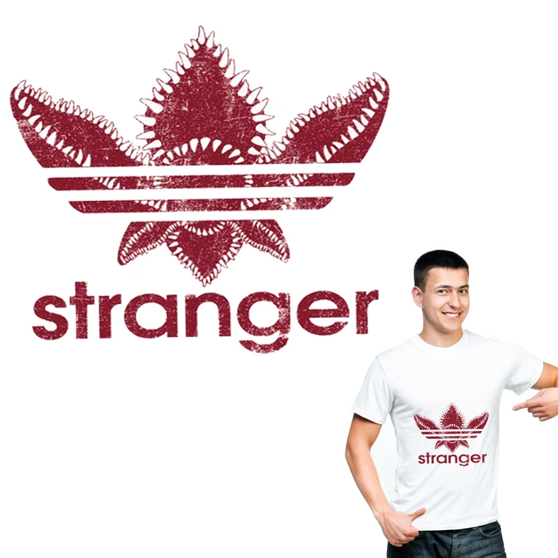 

Custom Patches Stranger Badges Clothing Deco Diy Accessory Washable New Heat Transfer Iron-On Transfers T-Shirt Jeans Stickers