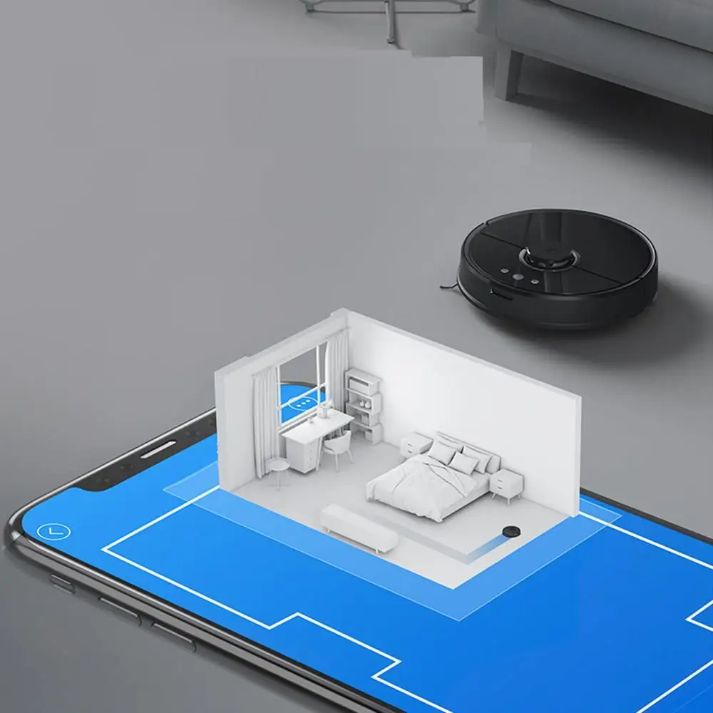[Международная версия] Mijia Roborock S55 робот-пылесос 2000Pa всасывания 2 в 1 подметания уборки функция LDS прокладки пути