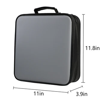 

NEW Tool Rectangle Artificial Leather Organizer Carry Case Holder Car Multifunctional DVD Protection Large 320-Capacity CD Bag