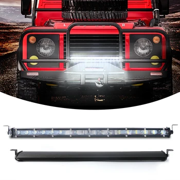 

6D 18 LED 20inch LED Working Light Bar Single Row Spot Light For Roof SUV 4X4 ATV Off Road ATV Bumper