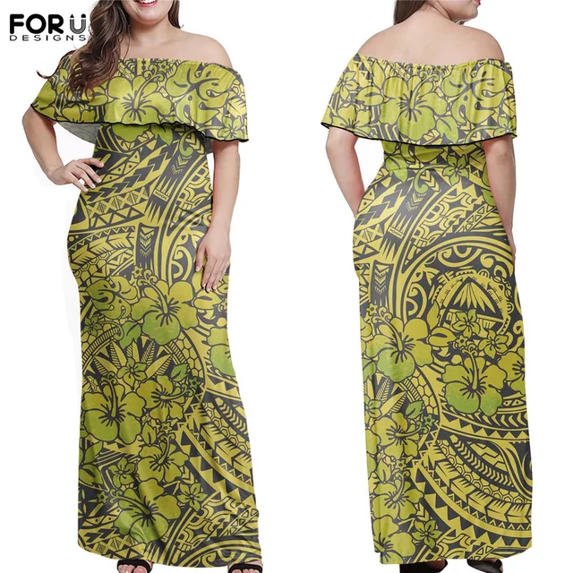 off shoulder island dress