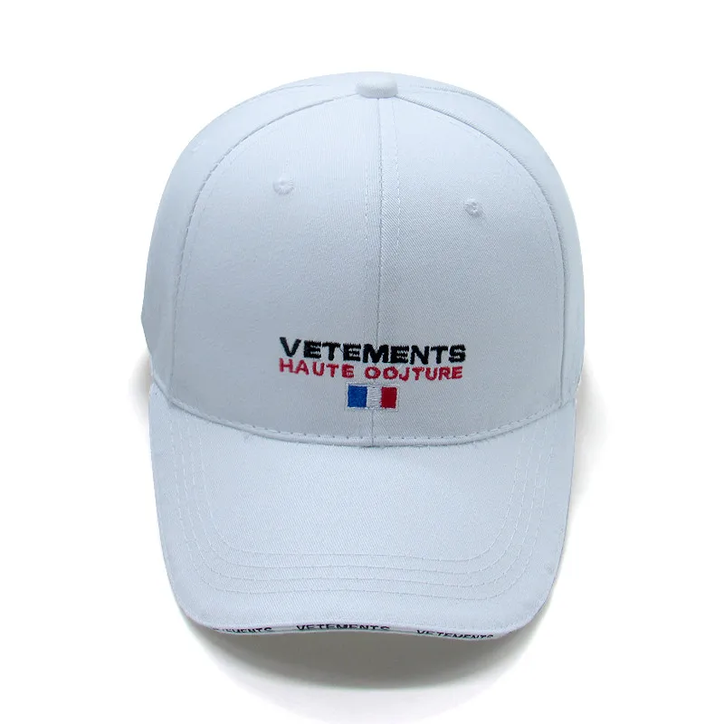 

Vetements Casual Caps Men Women Embroidery Vetements Hats Outdoor Black Baseball Cap Skateboard Vetements Velcro Closure Caps