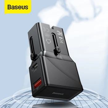 Baseus Universal USB Charger 18W QC 3.0 PD3.0 Fast Charger Quick Charge 3.0 Travel USB C International Plug Socket ForXiaomi
Baseus Universal USB Charger 18W QC 3.0 PD3.0 Fast Charger Quick Charge 3.0 Travel USB C International Plug Socket ForXiaomi