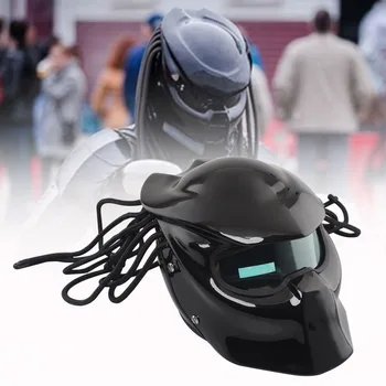 

Motorcycle New Predators helmet flexible helmet mask Fiberglass motorcycle Iron Man helmet Full face moto helmet