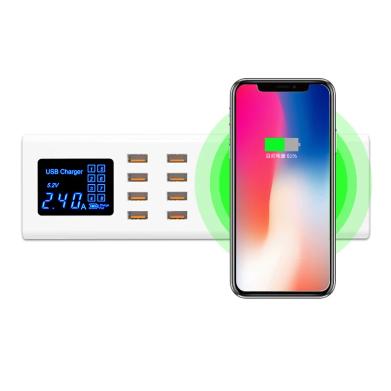 Wenhao Usb разъем Многофункциональный вставной мобильный телефон адаптер питания зарядное устройство Быстрая зарядка(США штекер