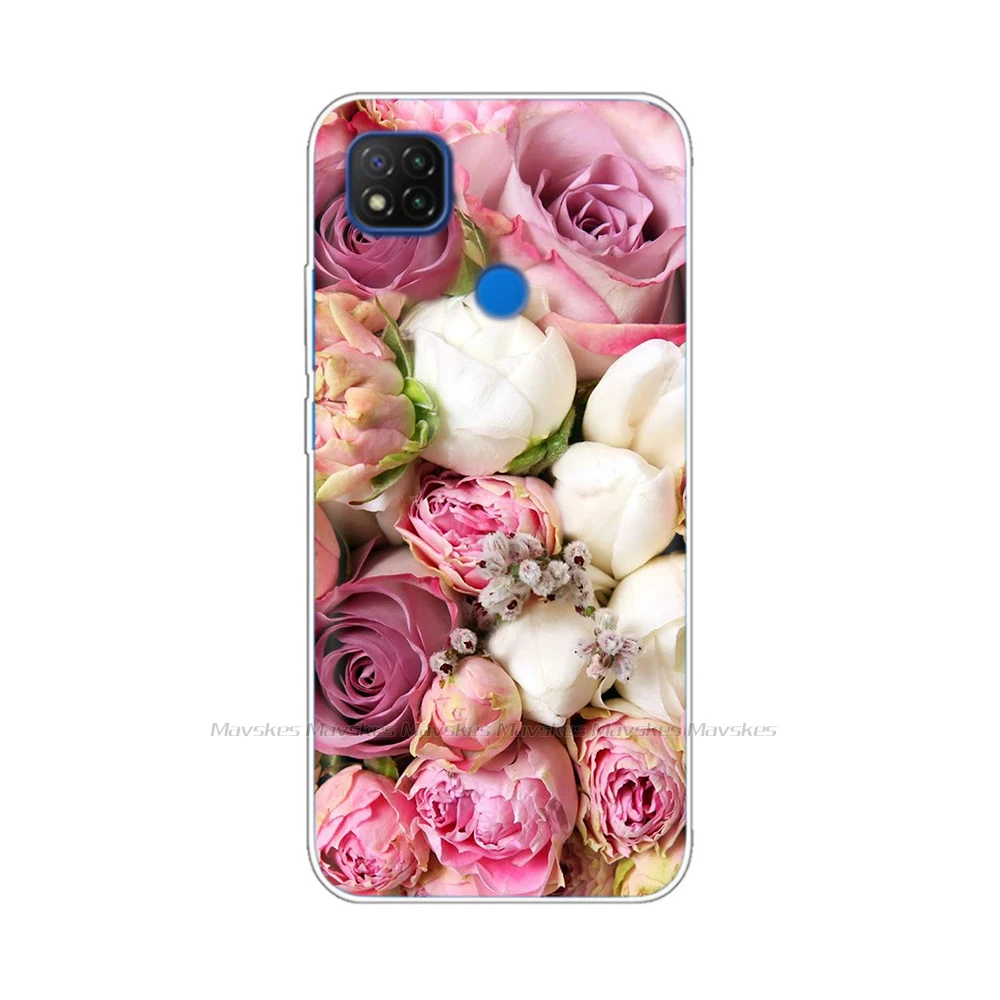 xiaomi leather case case 6.53 ''Cho Xiaomi Redmi 9C Ốp Lưng Silicone Mềm Lưng Điện Thoại Cho Xiaomi Redmi 9C NFC Ốp Lưng Nhựa TPU trên Redmi9C 9 C Funda Para xiaomi leather case custom Cases For Xiaomi