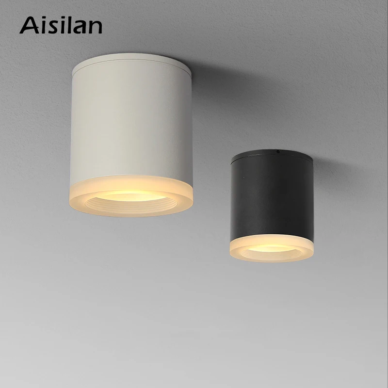 

Aisilan Led Surface Mounted Downlight Anti-glare 9W CRI97 Aluminum Ceiling Spot Light for Living room Bedroom Corridor AC90-260V