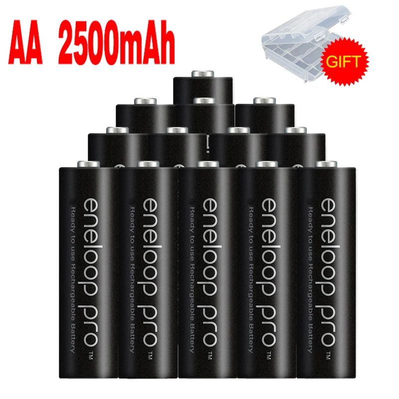 Оригинальная батарея Pro AA 2500mAh 1,2 V Ni-MH камера для Panasonic Eneloop игрушка-фонарик предварительно заряженные аккумуляторы