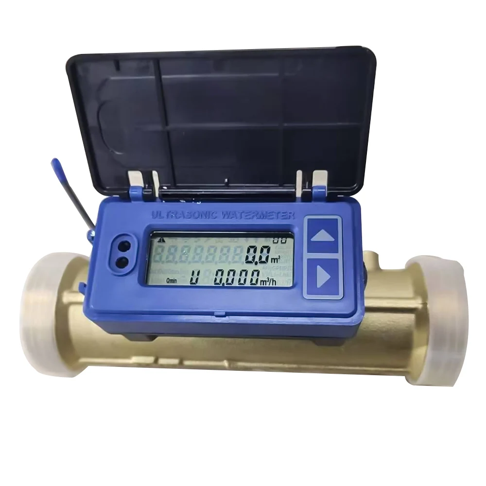 Ultrasonic Liquid Flow Meter Transducer RS485 MBUS Small Diameter DN15-40mm Threaded Connection Copper Pipe Smart Watermeter | Инструменты