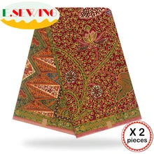 Анкара африканская восковая печатная ткань 12 ярдов Хлопок Воск Гана воск нигерийский стиль для шитья африканские платья одежда 111845