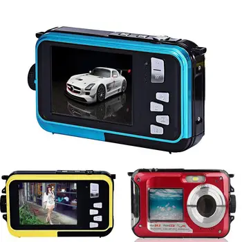 

Waterproof Digital Camera Full HD Underwater Camera DV 1080P Selfie MP Recorder Screen Recording 24 HD Camera Full Video Du Y2Y7