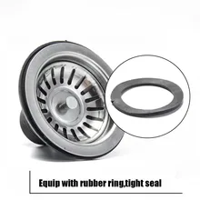 115 мм фильтр-пробка для кухонной раковины, заглушка для раковины, фильтр для слива, фильтр, корзина для выщелачивания с 240 мм резиновым шлангом