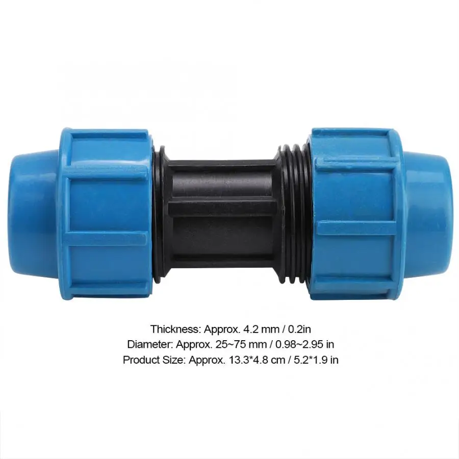 Lead Pistol Pvc 5Pcs Straight Garden Hose Connector Irrigation Water Pipe Adapter Fitting For G3/4" Hose Connector Agricultura